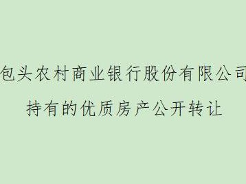包头农村商业银行股份有限公司持有的位于包头市东河区巴彦塔拉东大街12号内蒙古佳美建材城E13-102商业房产公开转让