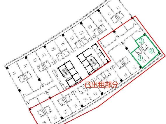 江苏徐州市云龙区永嘉新城中心广场B座17楼招租公告