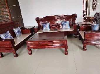 资产处置一套非洲酸枝木家具（全新未使用7件套）转让公告