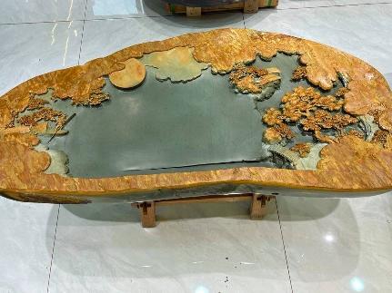 资产处置：一件绿端金包玉端砚茶盘110-50-10转让公告