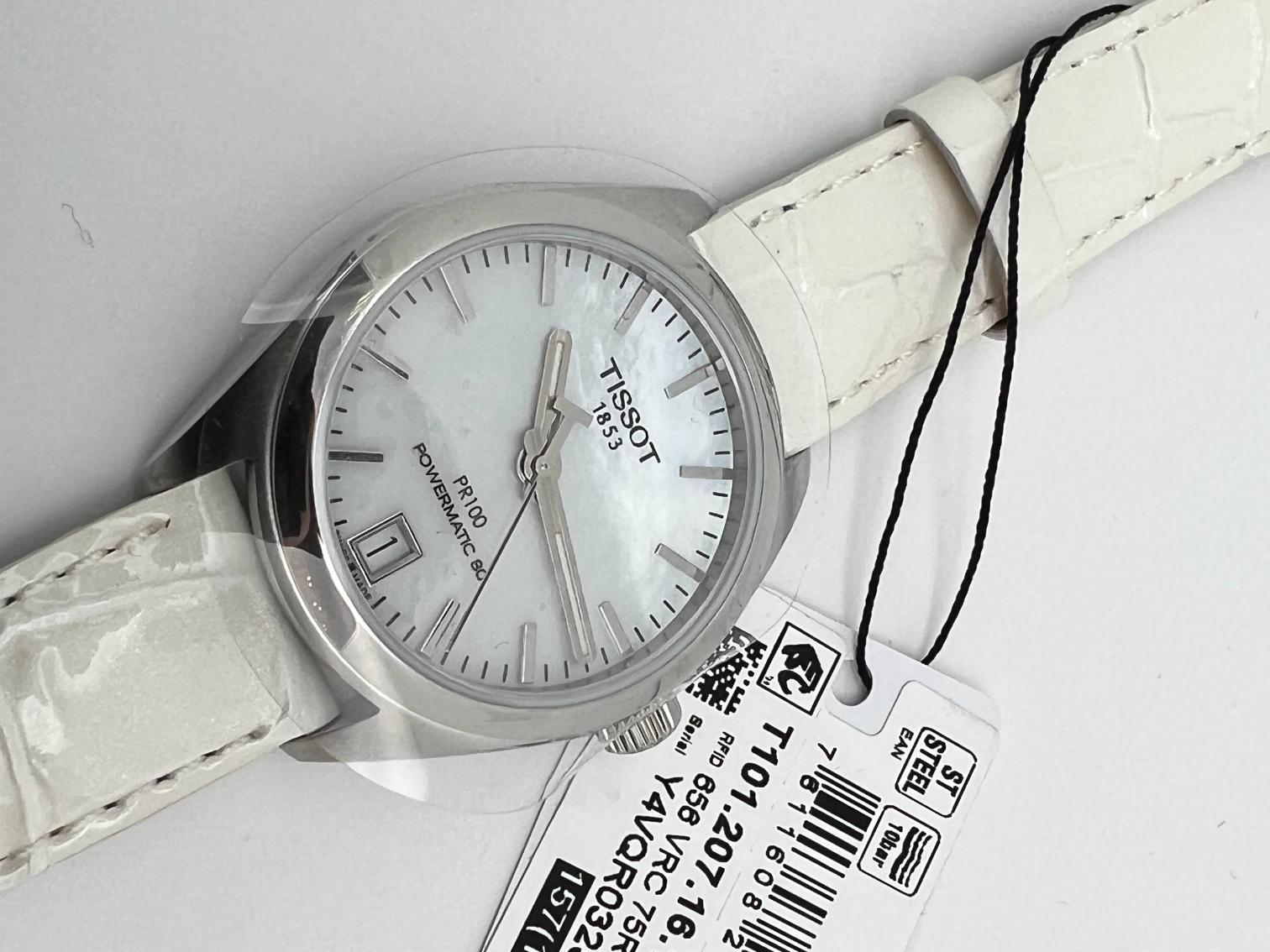 全套未使用 天梭 T-CLASSIC系列T101.207.16.111.00 自动机械机芯 精钢 33mm 贝母盘 专柜价 4350转让公告