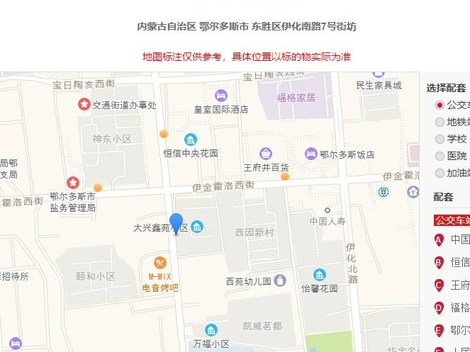 鄂尔多斯银行股份有限公司持有的东胜区伊化南路7号街 坊大兴鑫苑小区1号楼3单元1311号
