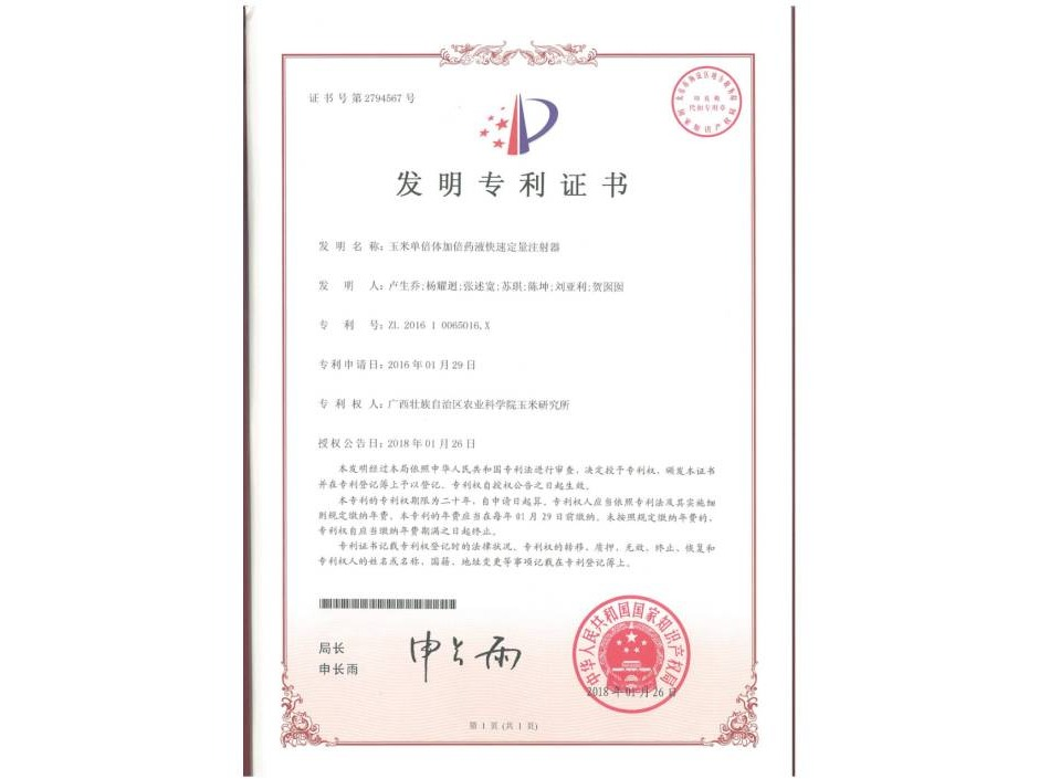 玉米单倍体育种技术许可（技术秘密）项目交易公告