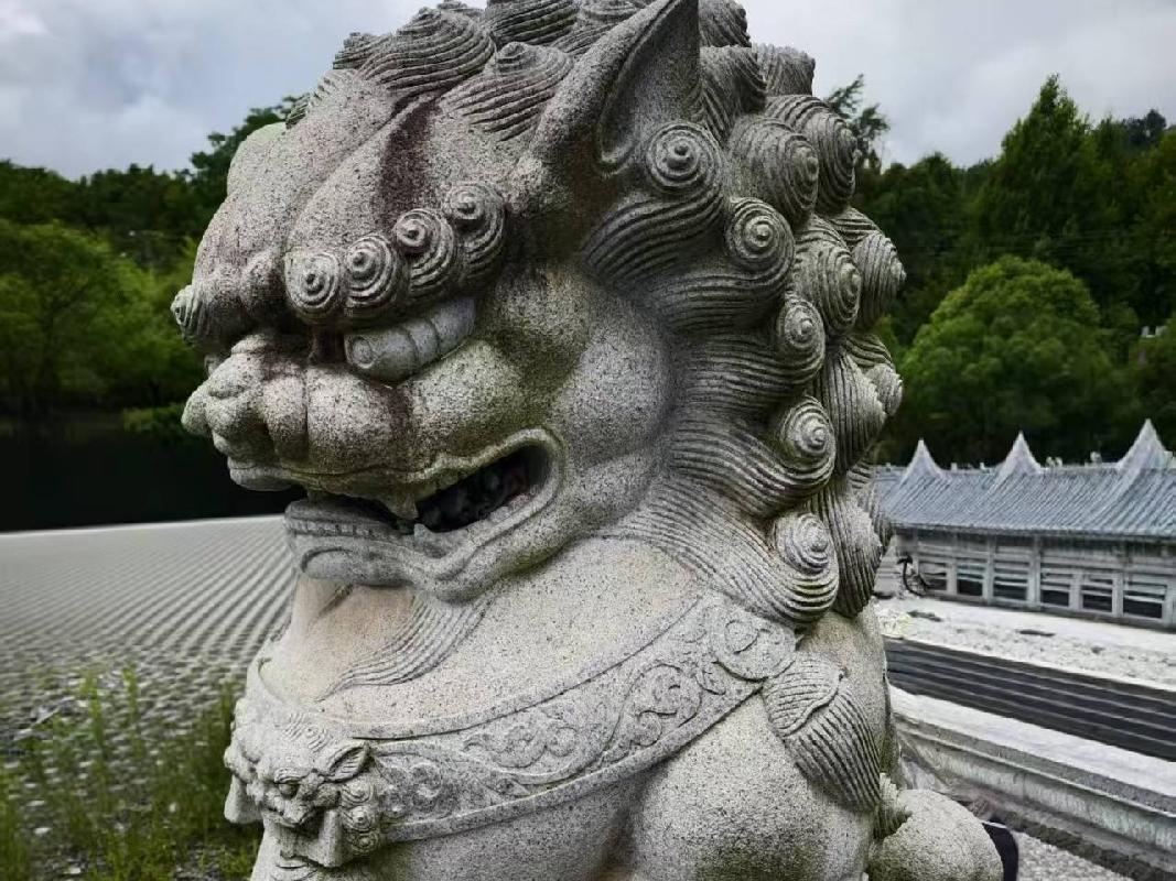 汝城县二尊石狮处置