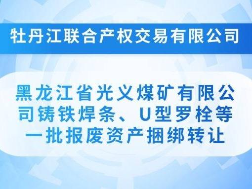 黑龙江省光义煤矿有限公司铸铁焊条、U型罗栓等一批报废资产捆绑转让交易公告(国资监测编号GR2025HL2003258)