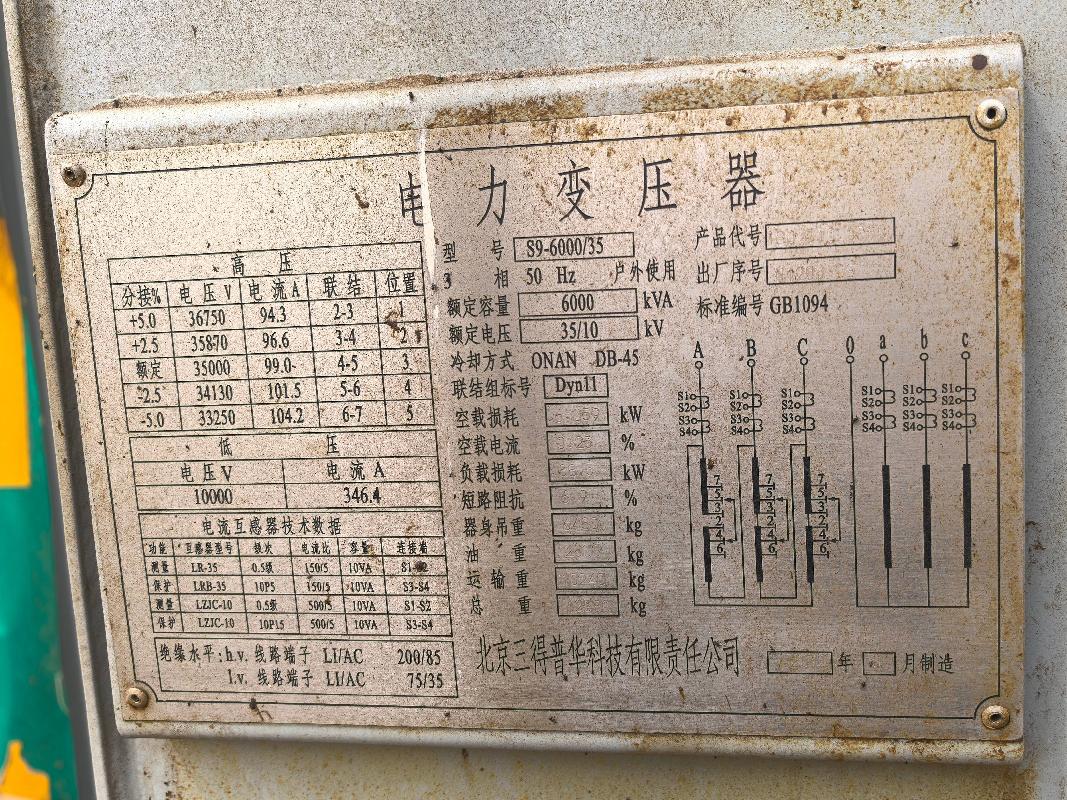 一套报废无功补偿系统转让(三次挂牌)(国资监测编号GR2025NM1005522-3)