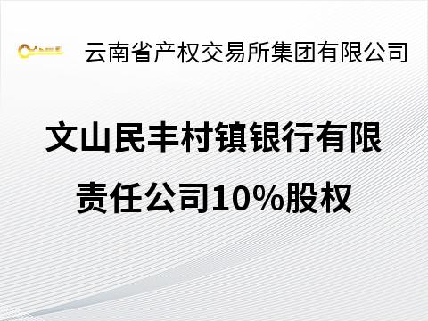 文山民丰村镇银行有限责任公司10％股权
