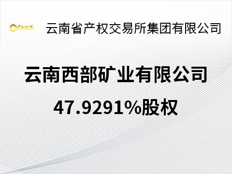 云南西部矿业有限公司47.9291%股权(国资监测编号G32025YN1000058)