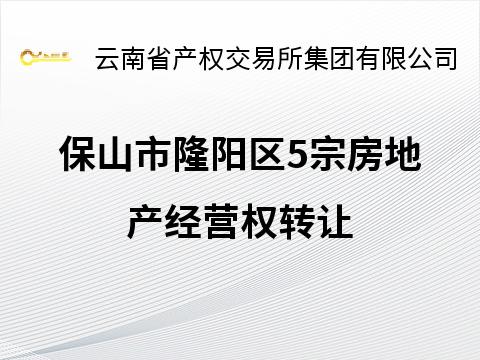 保山市隆阳区5宗房地产经营权转让