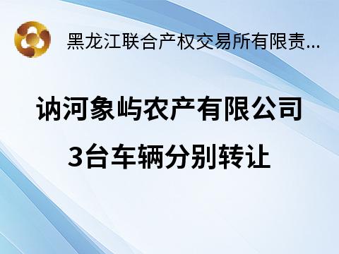 讷河象屿农产有限公司3台车辆分别转让交易公告