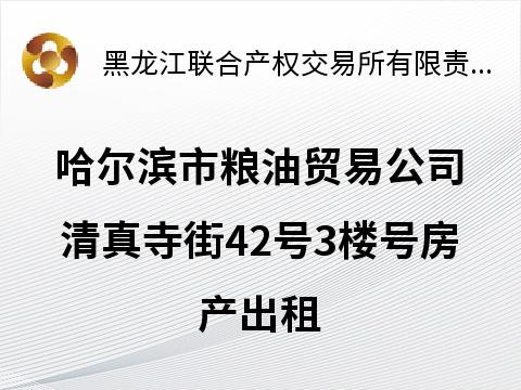 哈尔滨市粮油贸易公司清真寺街42号3楼号房产出租交易公告(国资监测编号GR2026HL2000318)