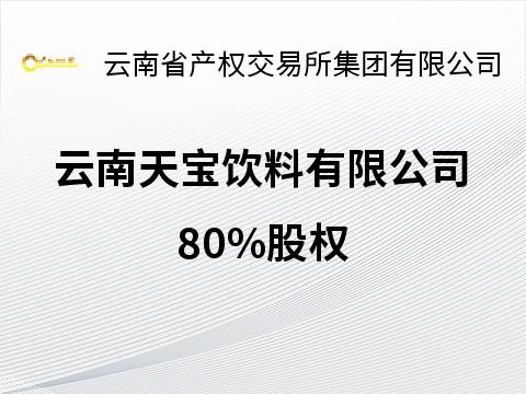 云南天宝饮料有限公司80%股权(国资监测编号G32026YN1000009)