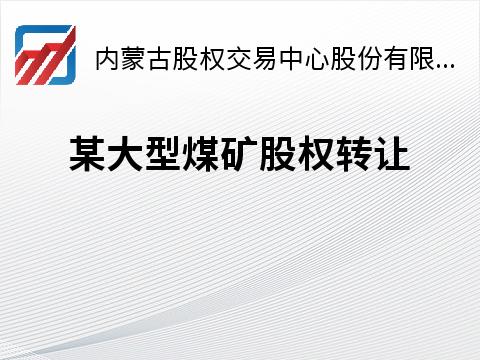 某大型煤矿公司32%股权转让询价征集意向方