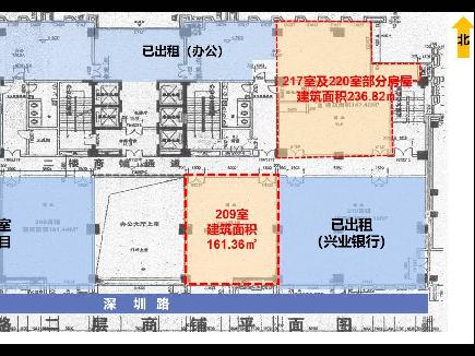 淮安经济技术开发区都市嘉源小区5#楼（淮商大厦）217室及220室部分房屋招租公告