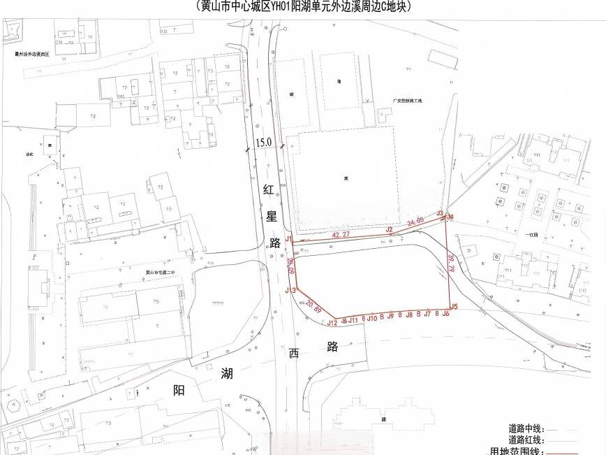 黄山市屯溪区红星路东侧、阳湖西路北侧YH01阳湖单元外边溪周边C地块2160.52平方米土地使用权转让公告(国资监测编号GR2026AH2000686)