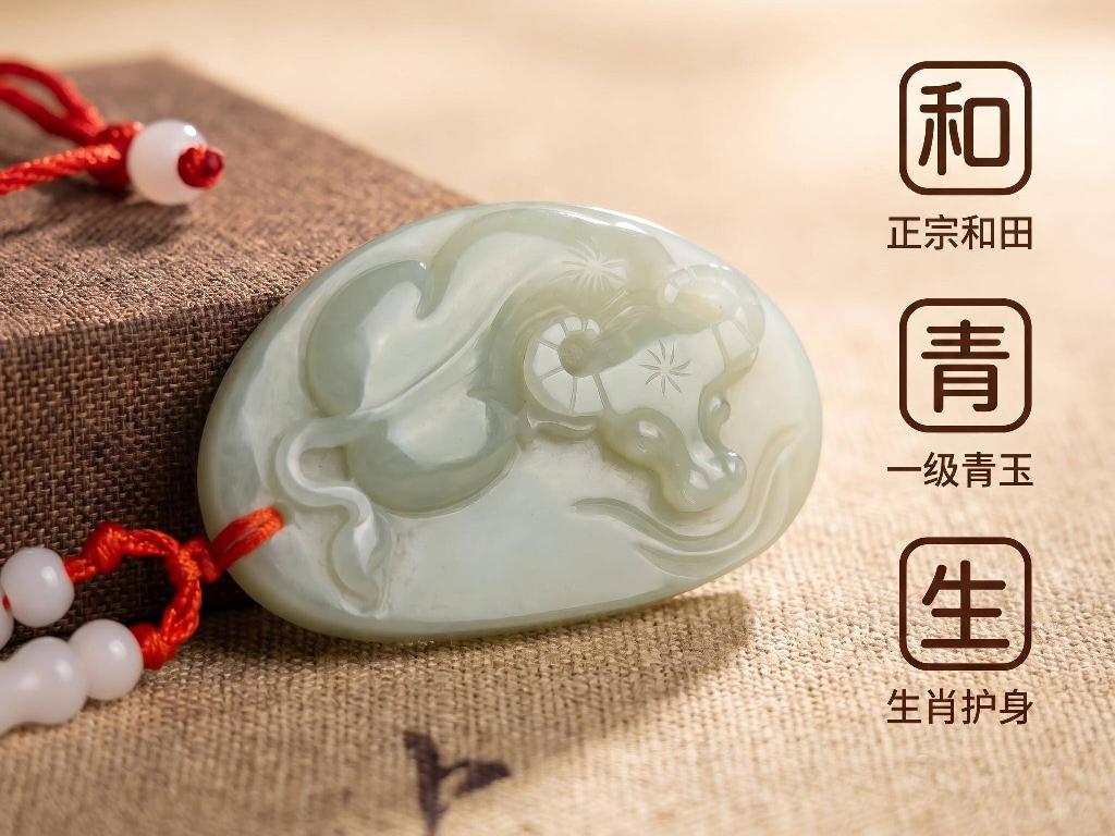 青玉[和田玉]生肖挂牌（品名：牛）转让公告