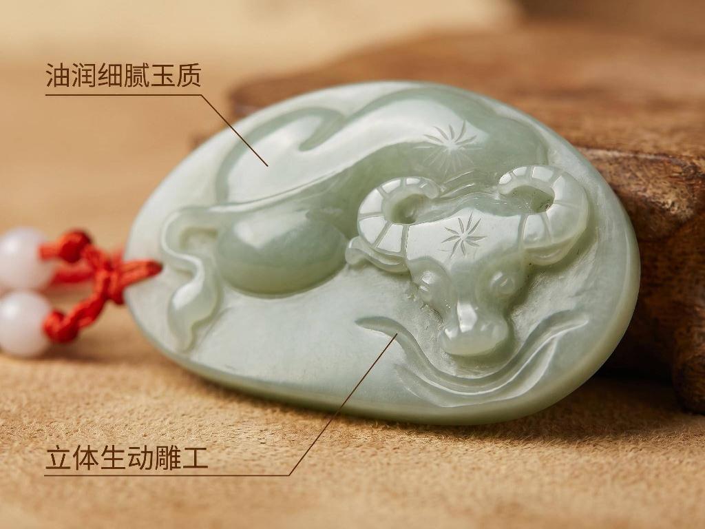 青玉[和田玉]生肖挂牌（品名：牛）转让公告