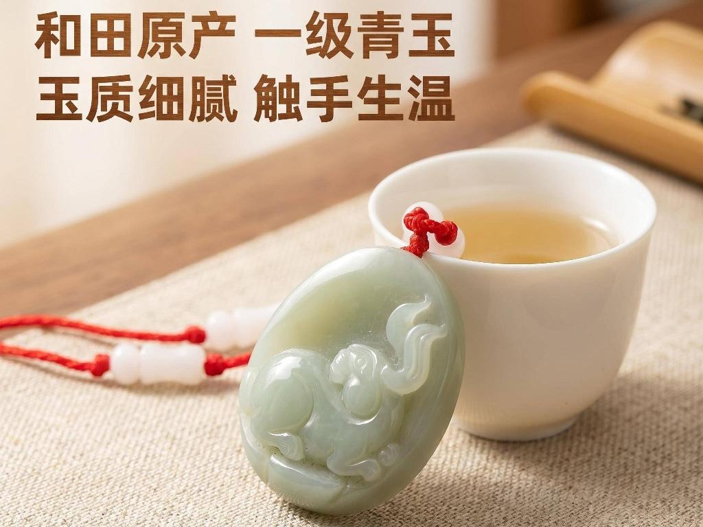 青玉[和田玉]生肖挂牌（品名：兔）转让公告