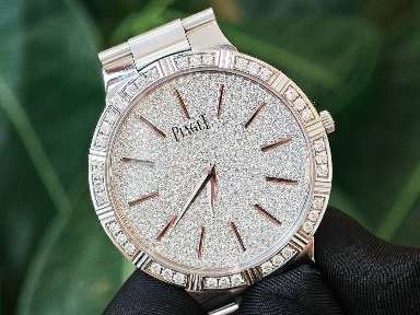 伯爵/Piaget 珠宝腕表 G0A34054 手动机械 18k白金镶钻 38毫米 专柜价68.5万 15节转让公告