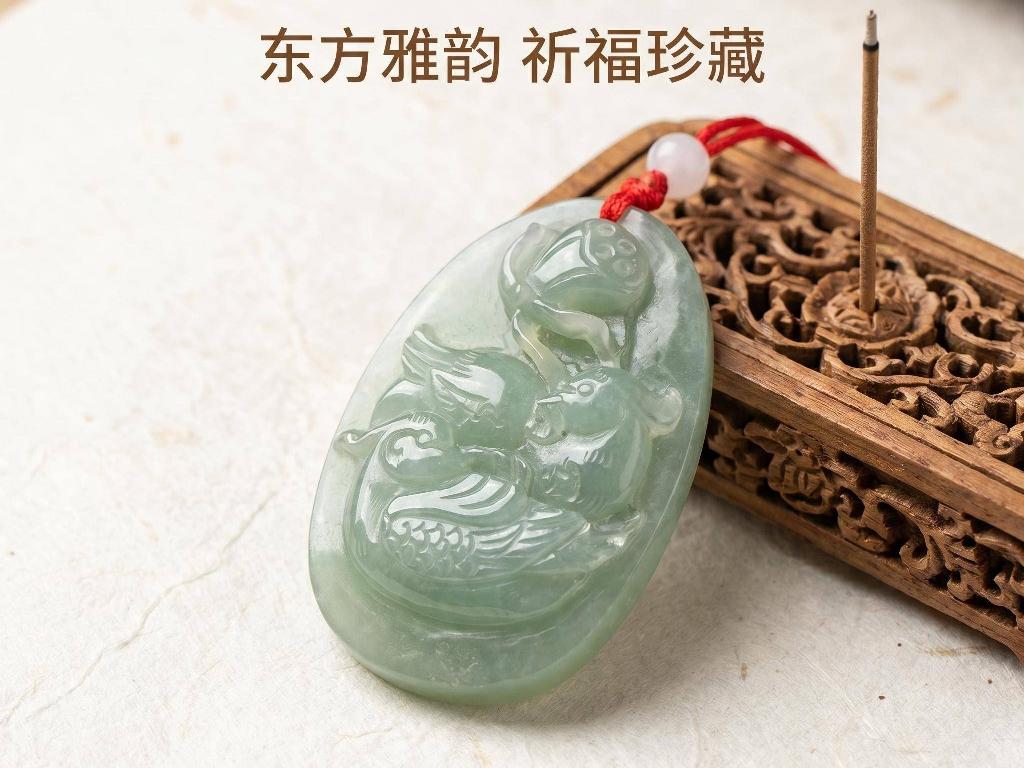 岫玉吉祥玉牌【百年好合】转让公告