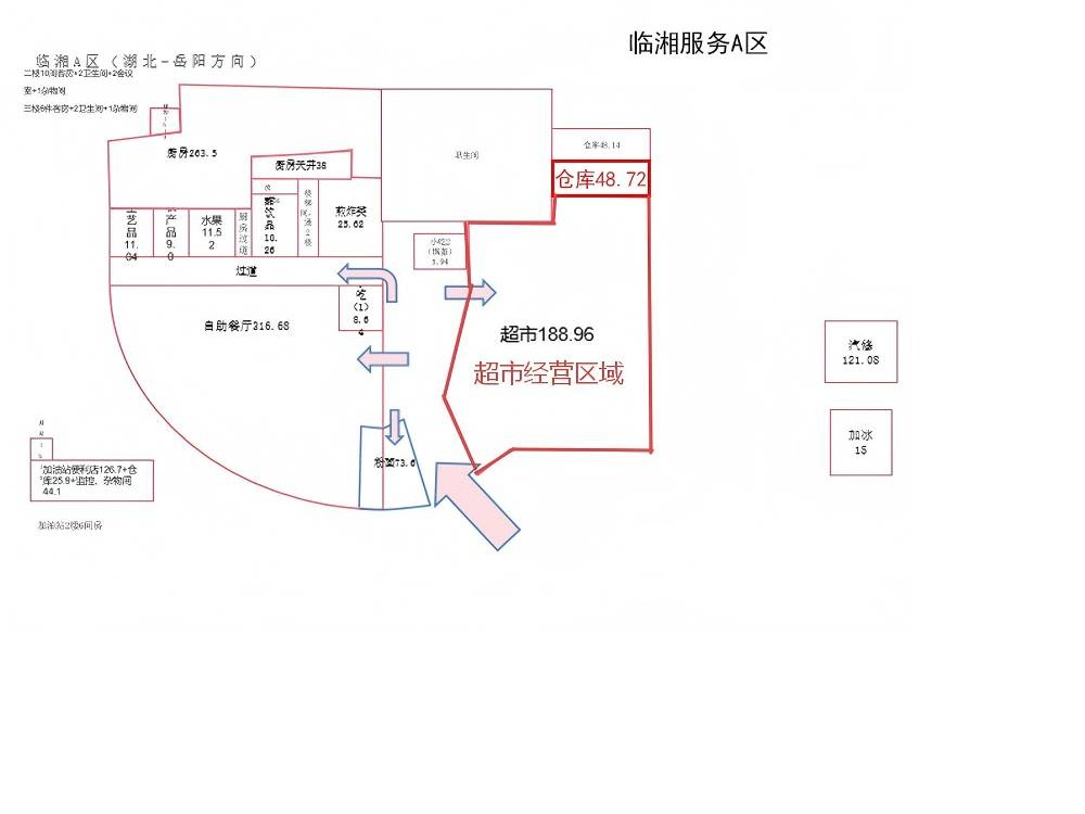 G4京港澳高速临湘服务区、S71华常高速横市服务区、G72泉南高速永州服务区超市项目