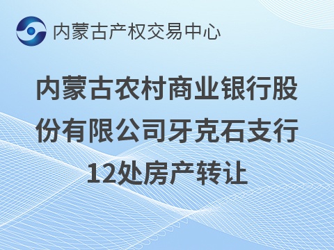 内蒙古农村商业银行股份有限公司牙克石支行12处房产转让