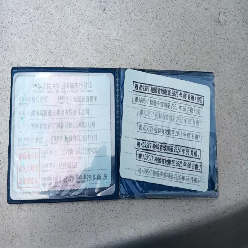 湘AD95V7长城牌CC1031PB6T轻型普通货车(国资监测编号GR2026HN1001425)