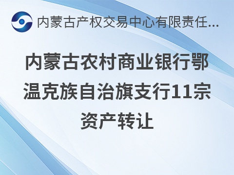 内蒙古农村商业银行股份有限公司鄂温克族自治旗支行11宗资产转让