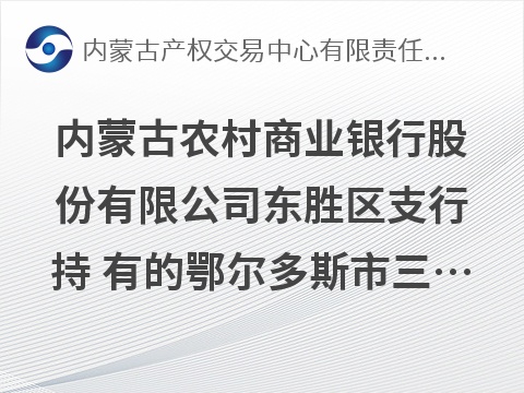 [鄂尔多斯市]内蒙古农村商业银行股份有限公司东胜区支行持有的鄂尔多斯市三联汽车销售有限公司1笔债权转让询价