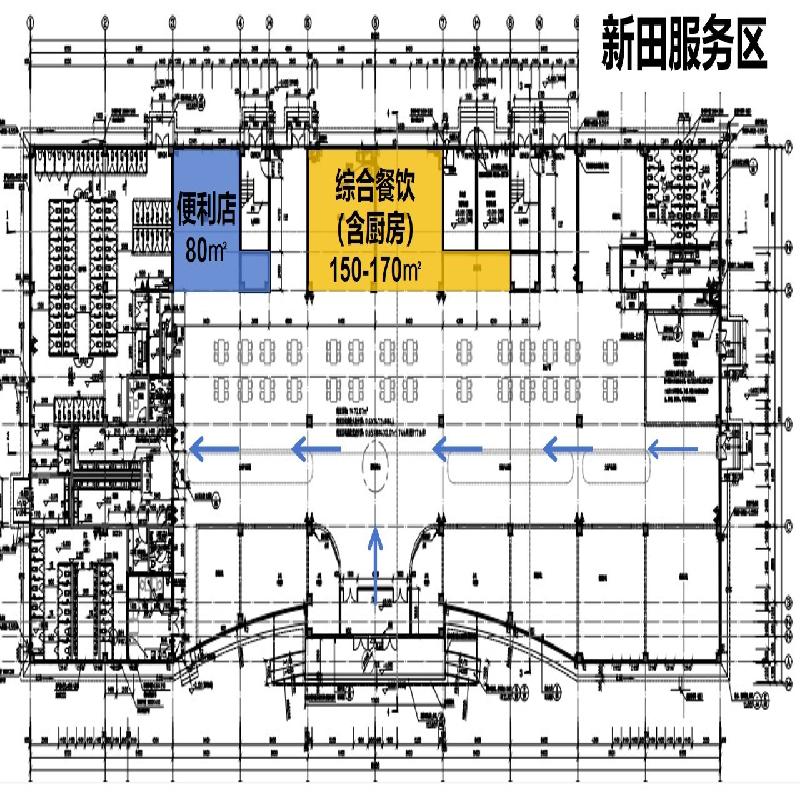 桂新高速公路新田服务区综合餐饮（含中餐、综合小吃、粉面）及“湘高驿”加盟便利店项目场地出租(国资监测编号GR2026HN1002757)