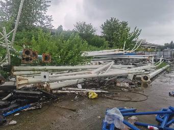 原凯盛家具城主楼后侧空地废钢转让公告