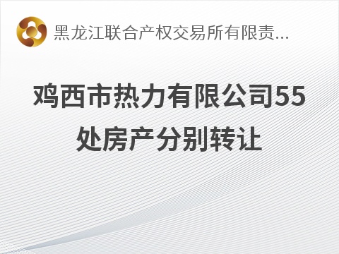 鸡西市热力有限公司55处房产分别转让交易公告