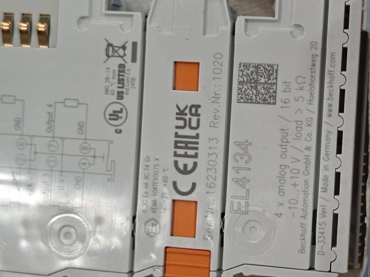 4点模拟量输出模块_EL4134转让公告