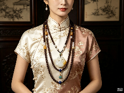 【称心如意】 主石：新疆和田金皮羊脂白玉 配石：18K金镶蓝松石