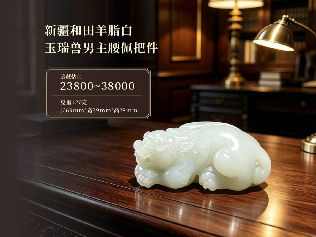 宫廷雅藏｜羊脂白玉瑞兽，纳福守禄
