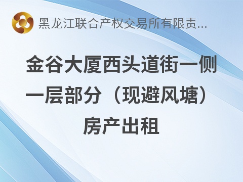 金谷大厦西头道街一侧一层部分（现避风塘）房产出租交易公告(国资监测编号GR2026HL2006135)