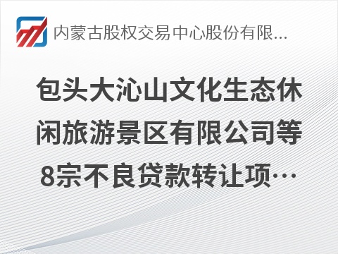 包头大沁山文化生态休闲旅游景区有限公司等8宗不良贷款转让项目询价