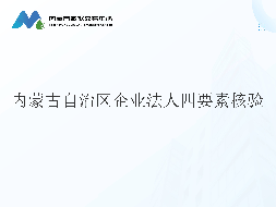 内蒙古自治区企业法人四要素核验