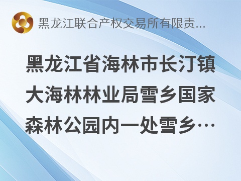 黑龙江省海林市长汀镇大海林林业局雪乡国家森林公园内一处雪乡滑雪场及附属设施出租交易公告(国资监测编号GR2026HL2006729)