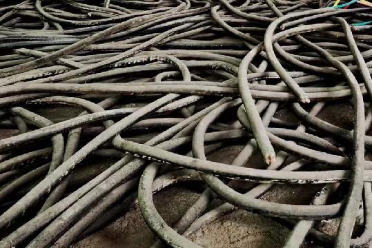 江东街道下王村废旧铜芯电缆物资处置