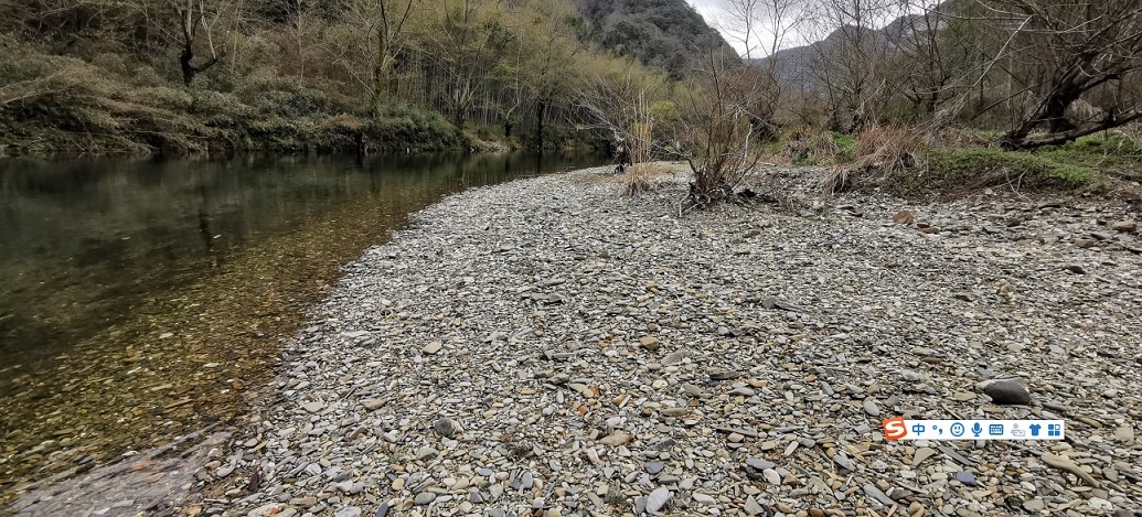 石台县清溪河黄河村段河道清淤工程产生的砂砾石(含