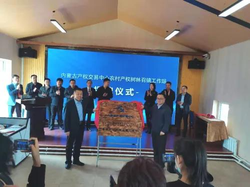 内蒙古产权交易中心农村产权树林召镇工作站 正式揭牌成立